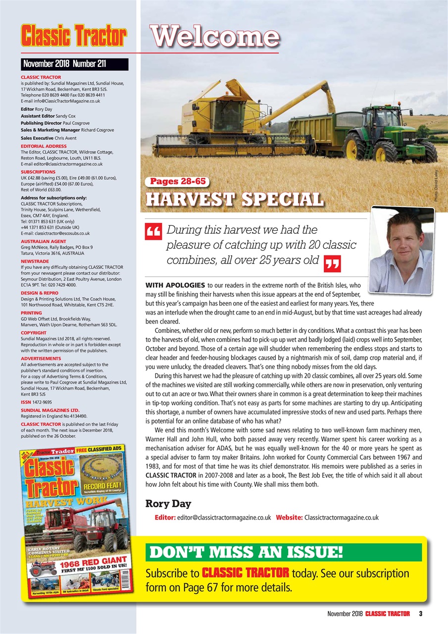 Classic Tractor Preview Pages