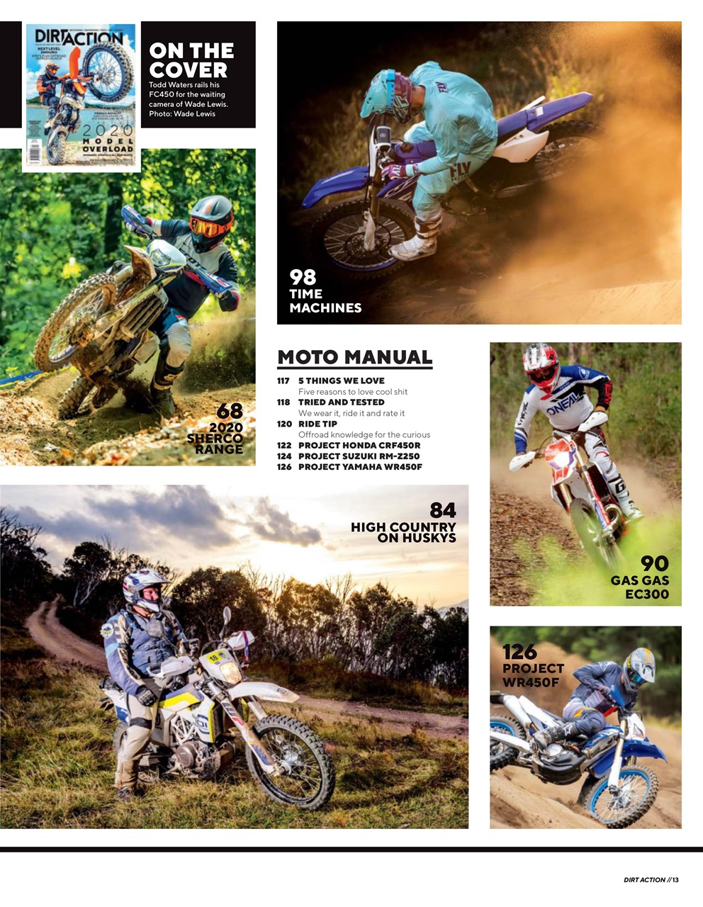 Dirt Action Preview Pages