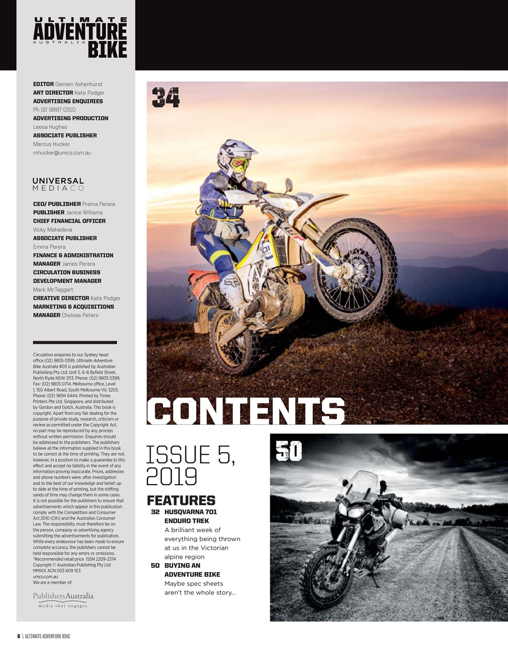 Australian Adventure Bike Preview Pages