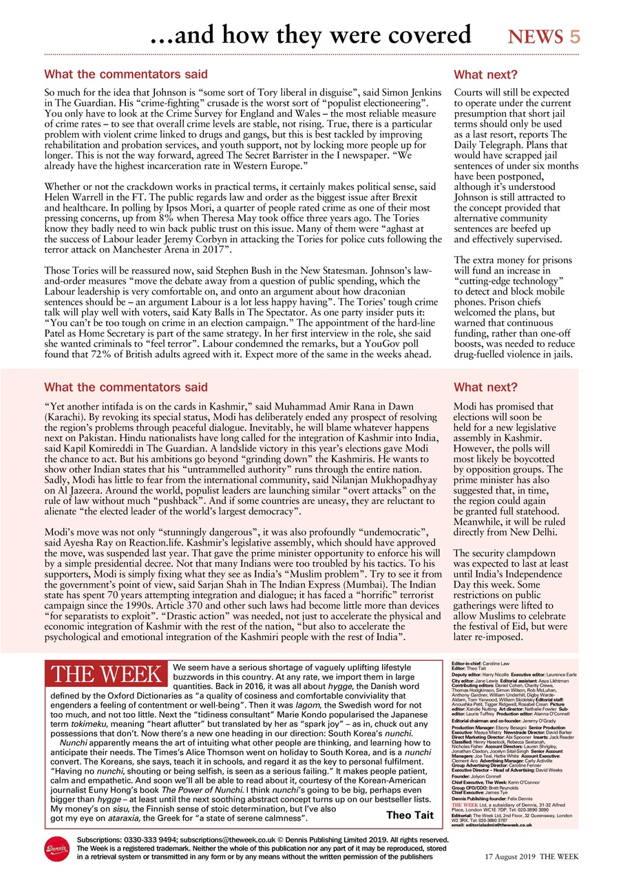 The Week Preview Pages