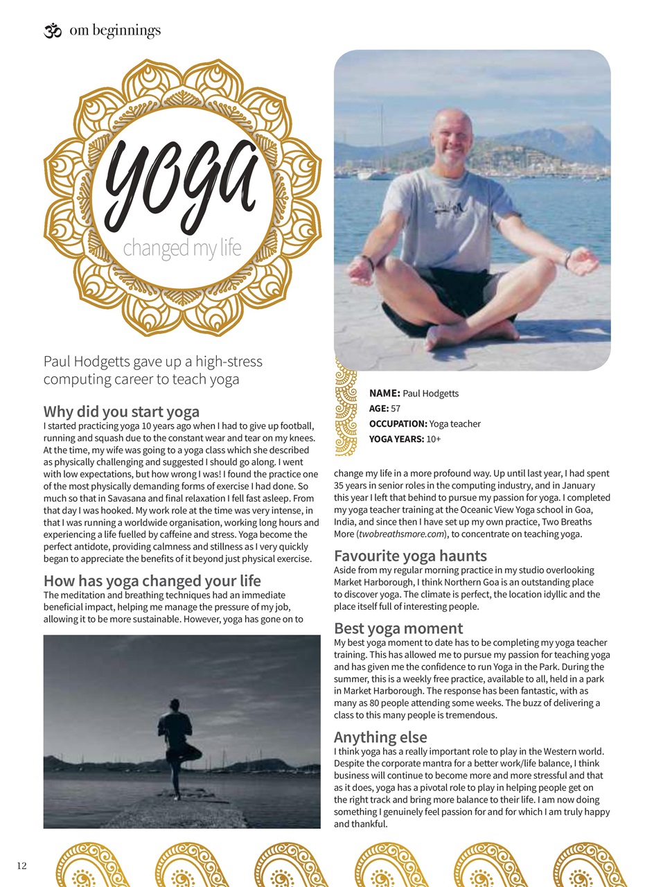 OM Yoga Magazine Preview Pages