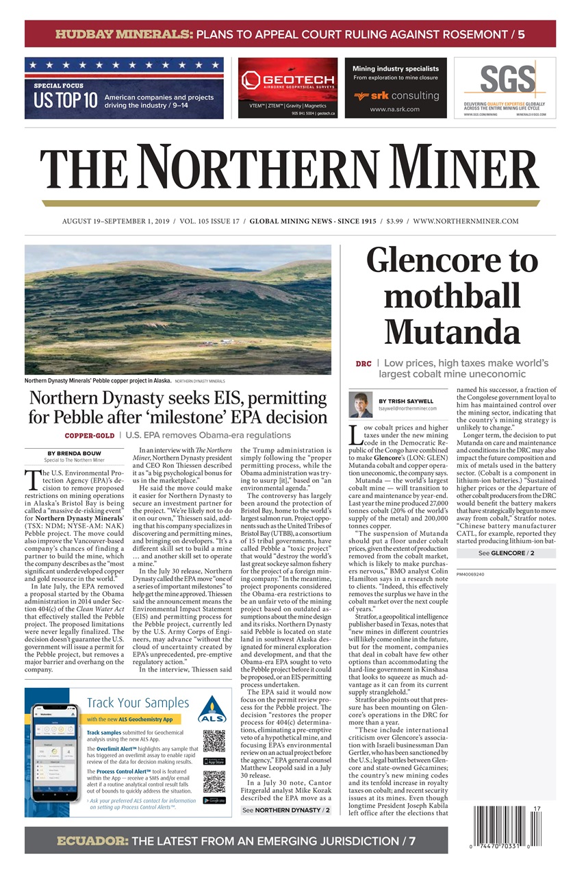 The Northern Miner Preview Pages