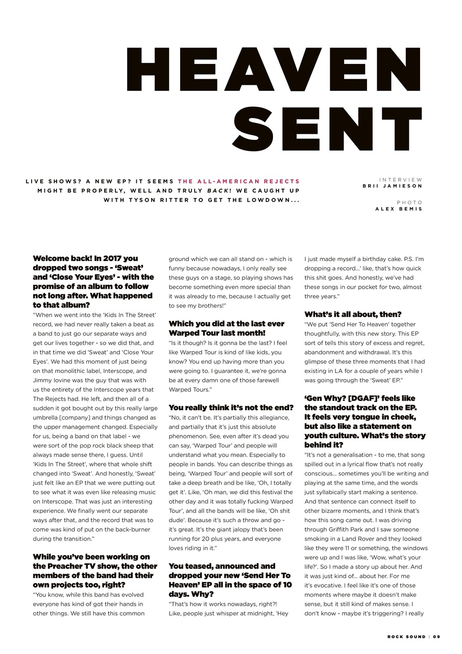 Rock Sound Magazine Preview Pages