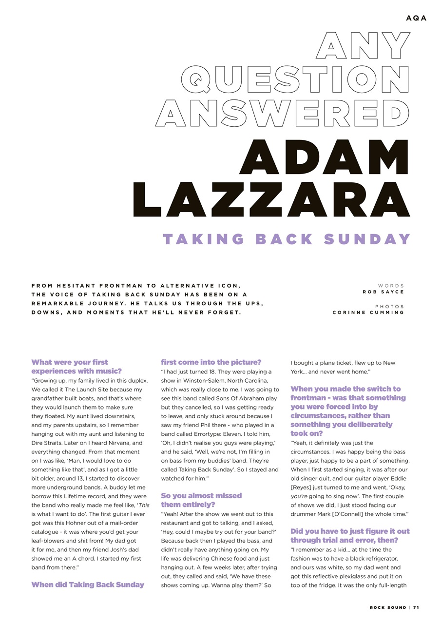 Rock Sound Magazine Preview Pages