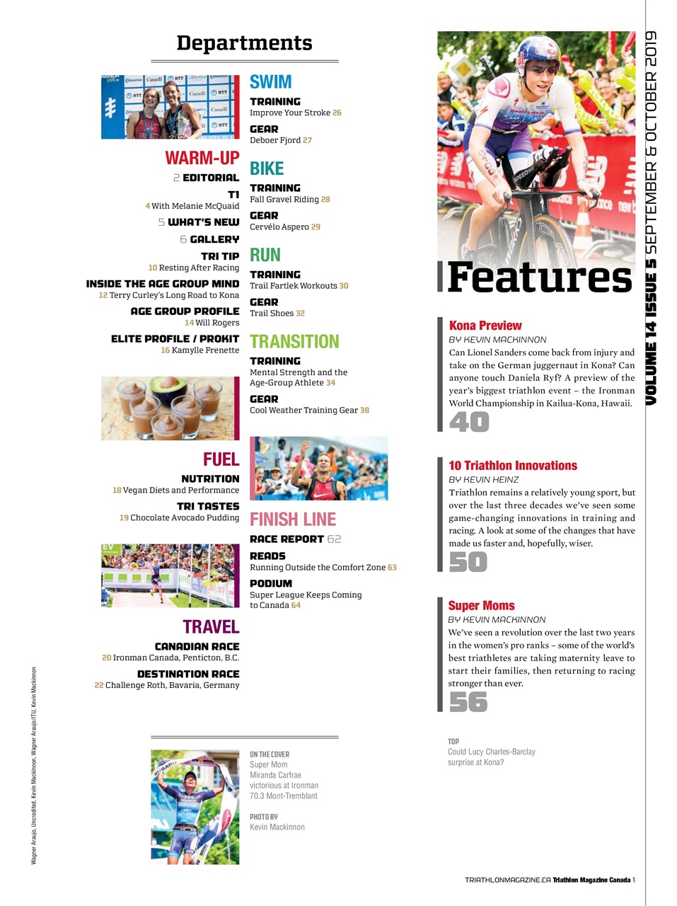 Triathlon Magazine Canada Preview Pages