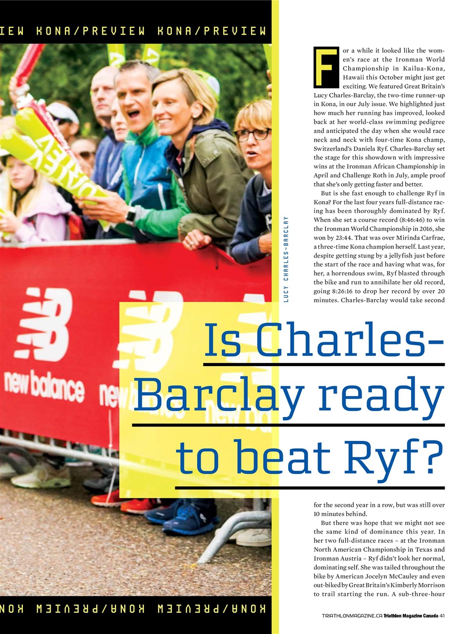 Triathlon Magazine Canada Preview Pages