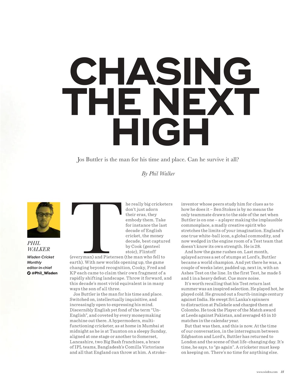 Wisden Cricket Monthly Preview Pages