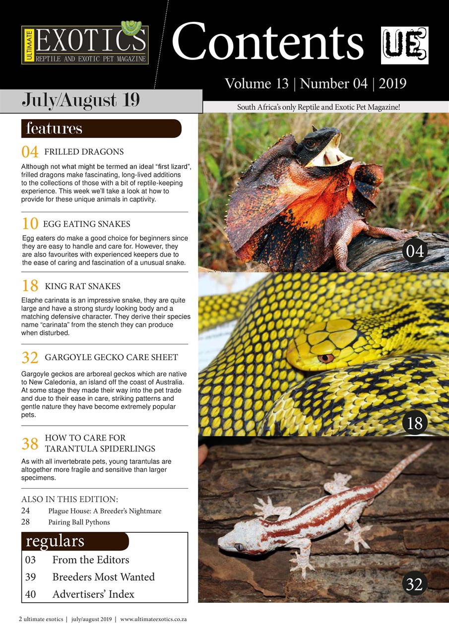 Ultimate Exotics Preview Pages