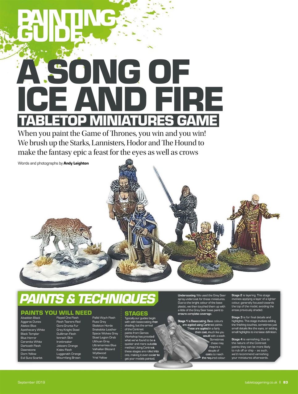 Tabletop Gaming Preview Pages
