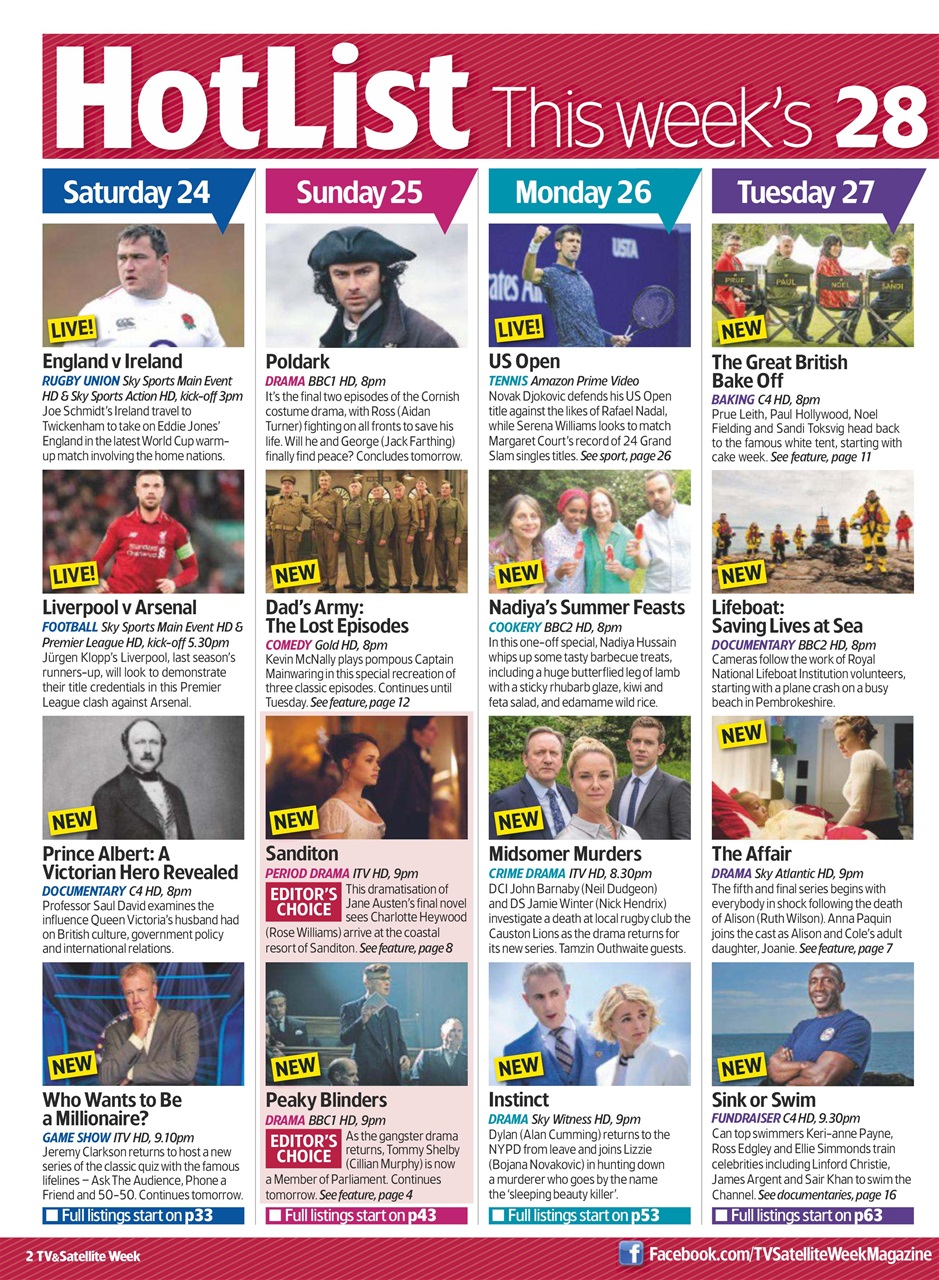 TV & Satellite Week Preview Pages
