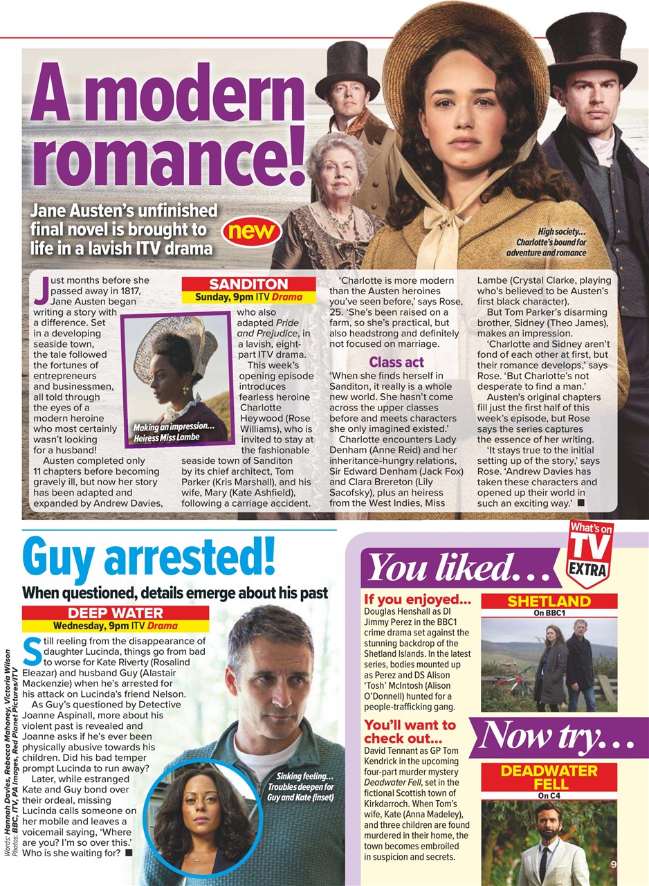 What's on TV Preview Pages
