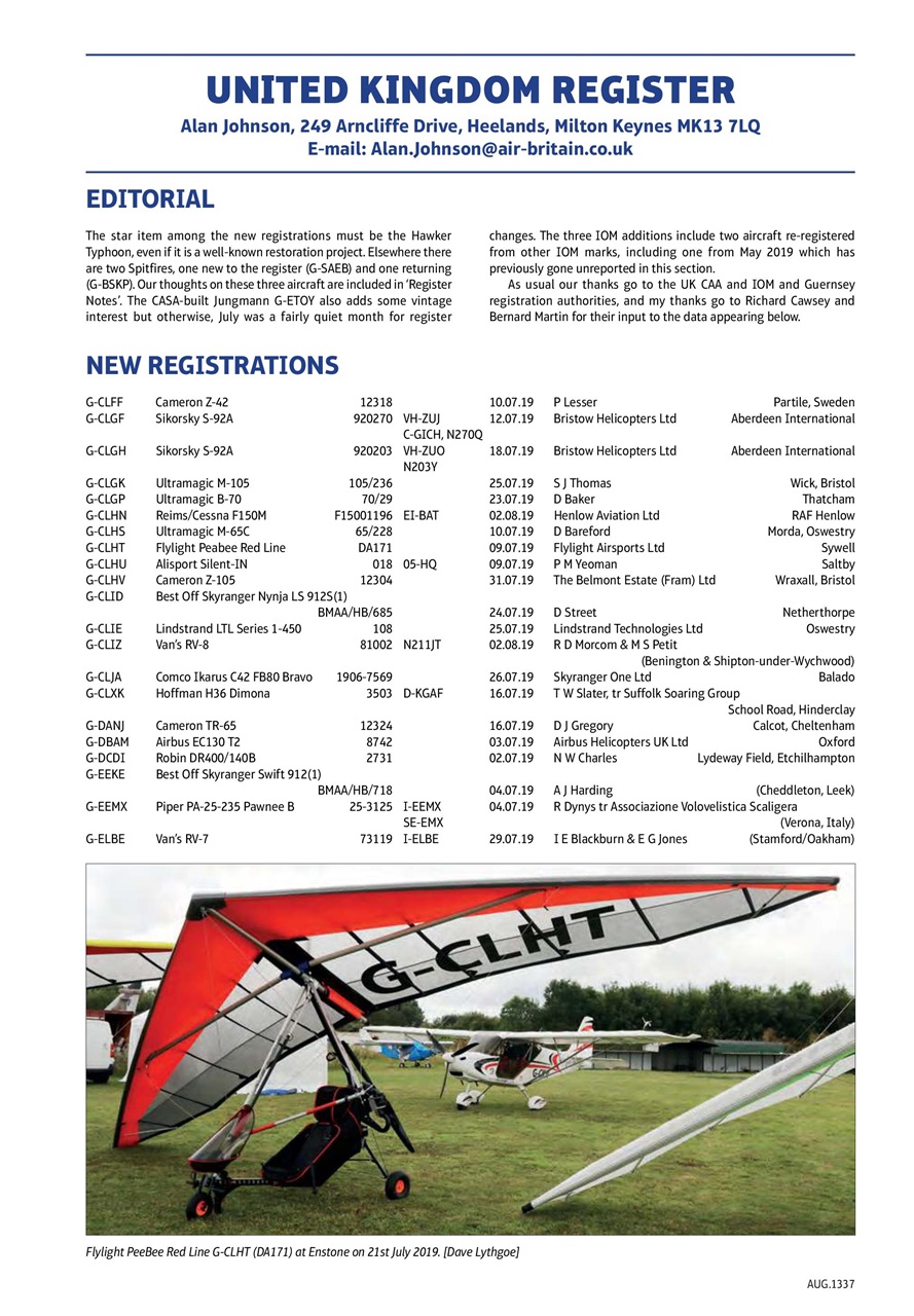 Air Britain News Preview Pages