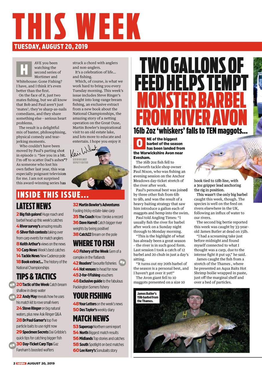 Angling Times Preview Pages