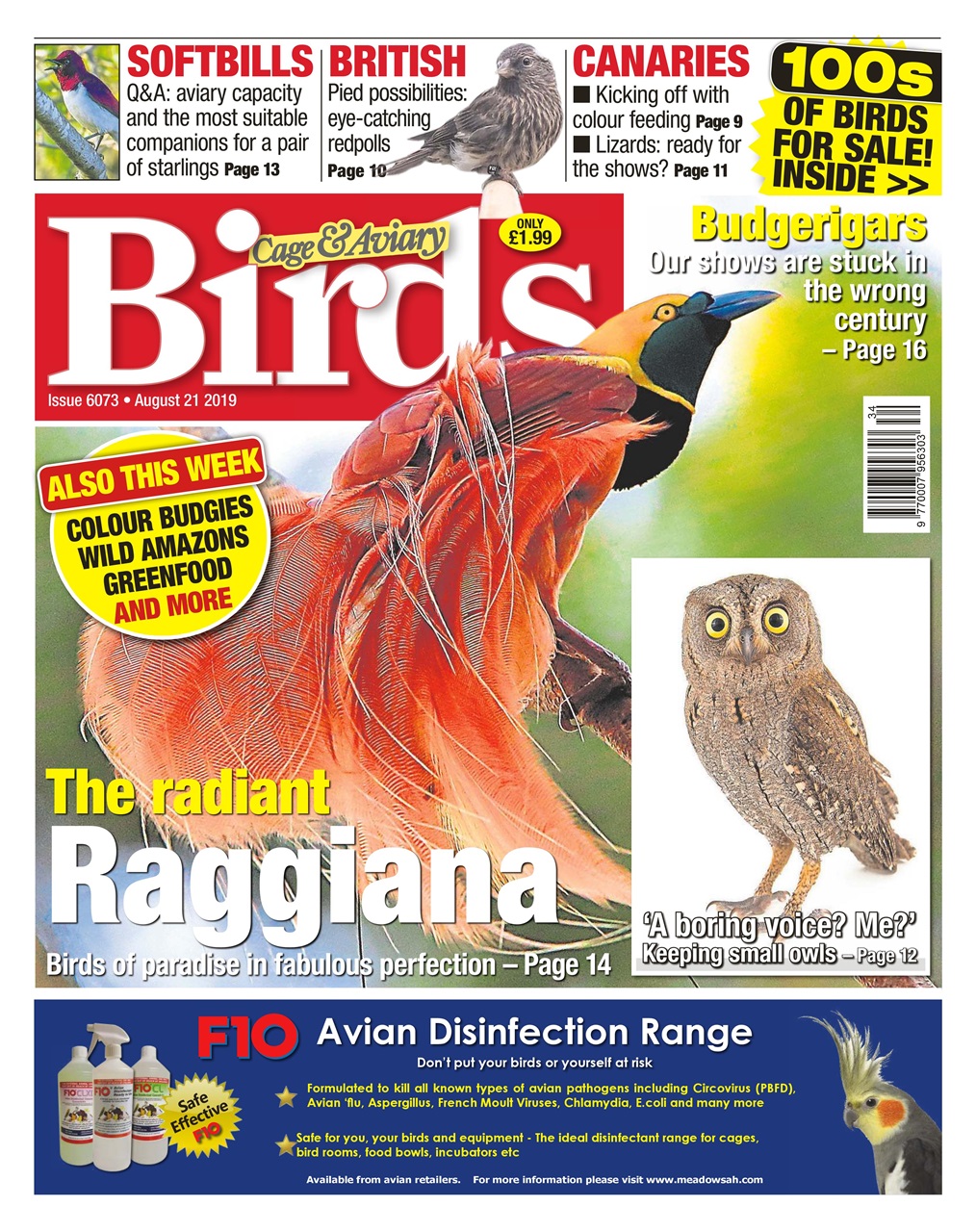 Cage & Aviary Birds Preview Pages