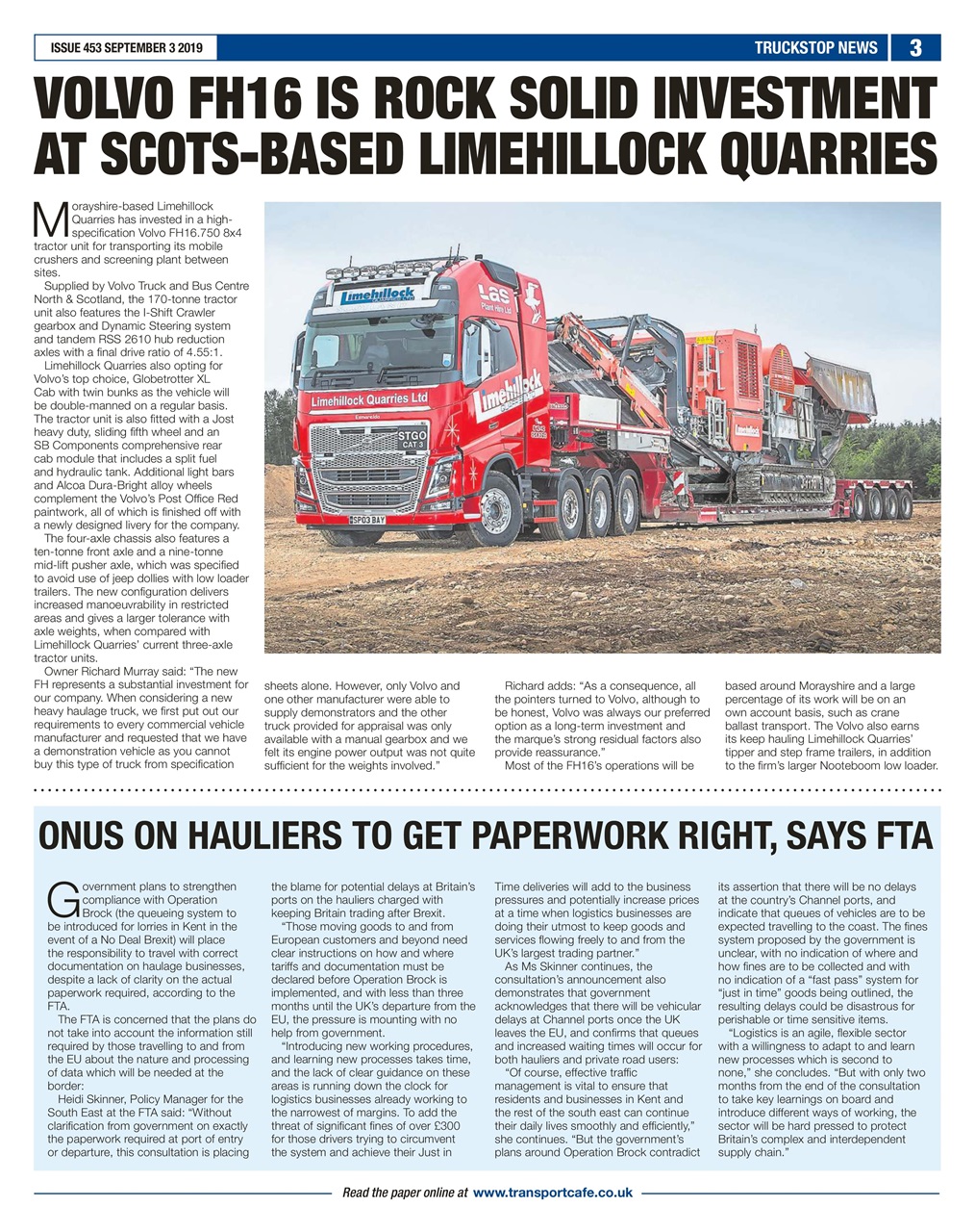 Truckstop News Preview Pages