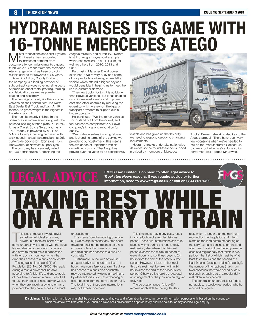 Truckstop News Preview Pages