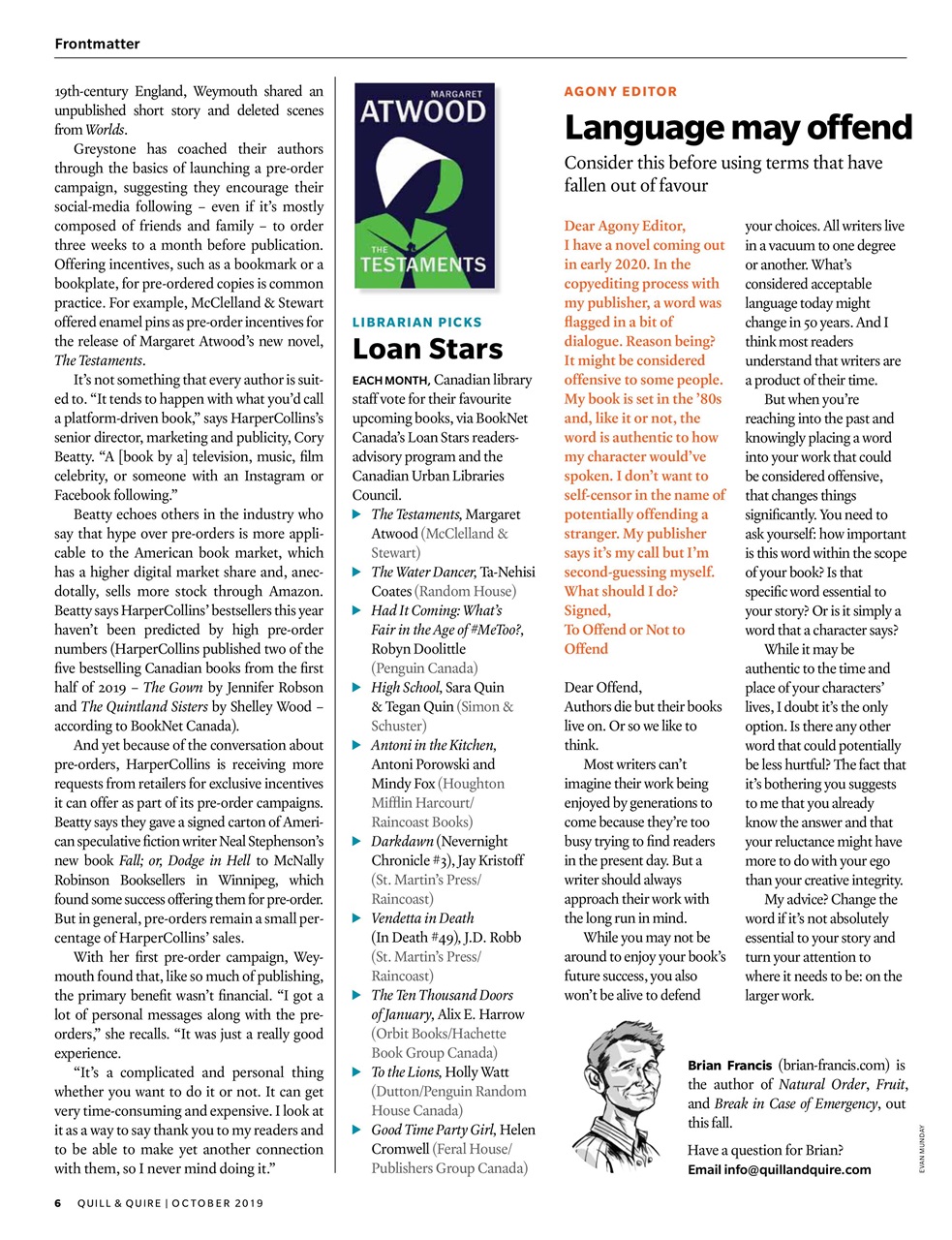 Quill & Quire Preview Pages