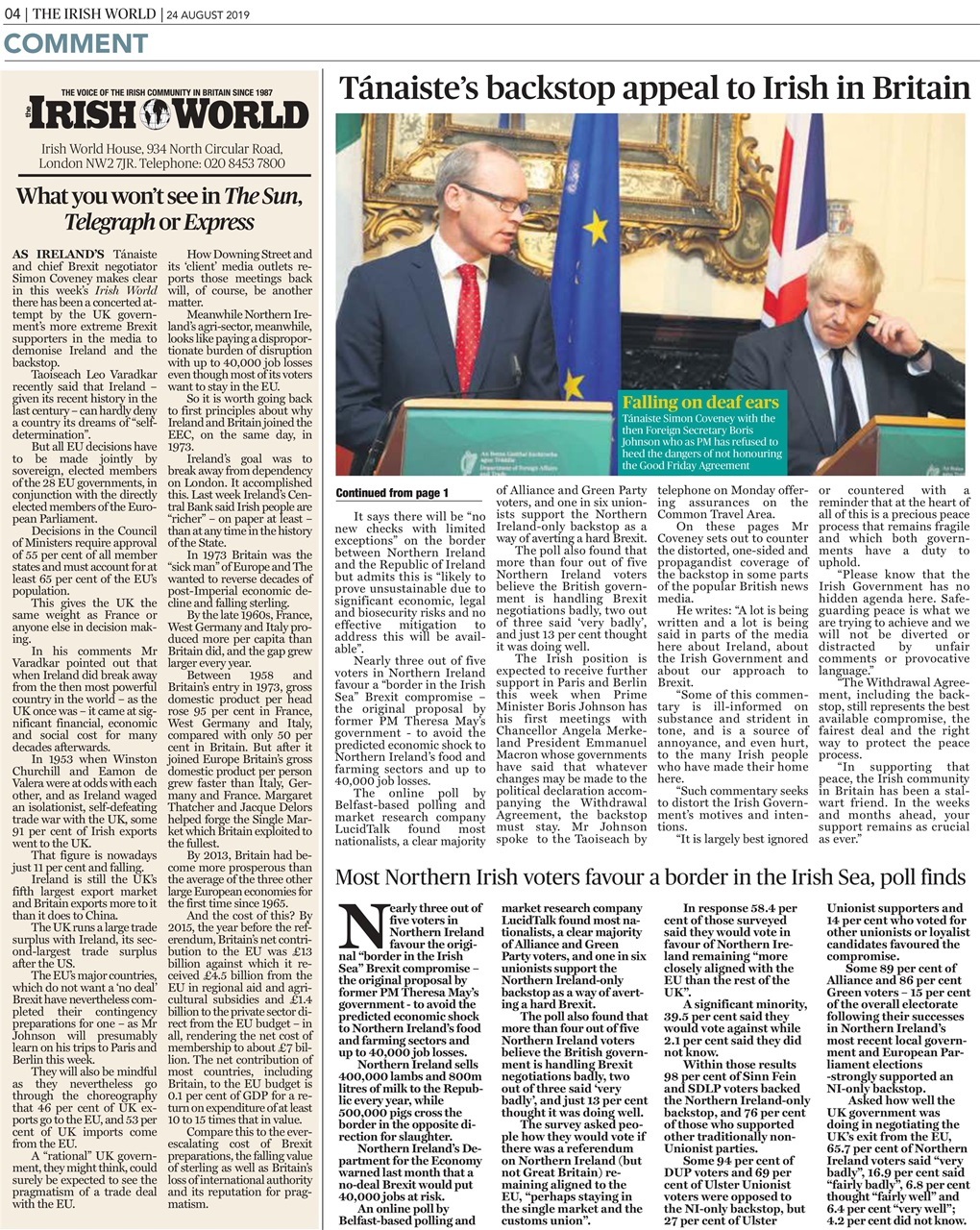 Irish World Preview Pages