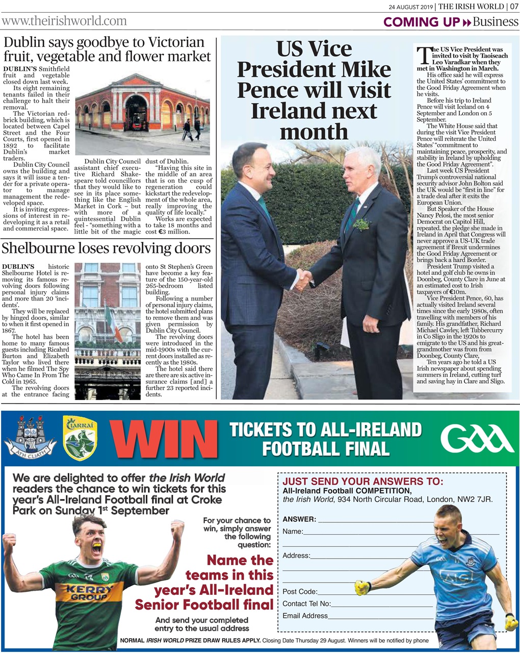 Irish World Preview Pages