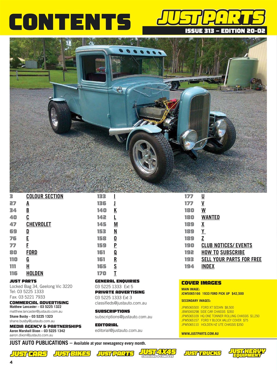 JUST PARTS Preview Pages