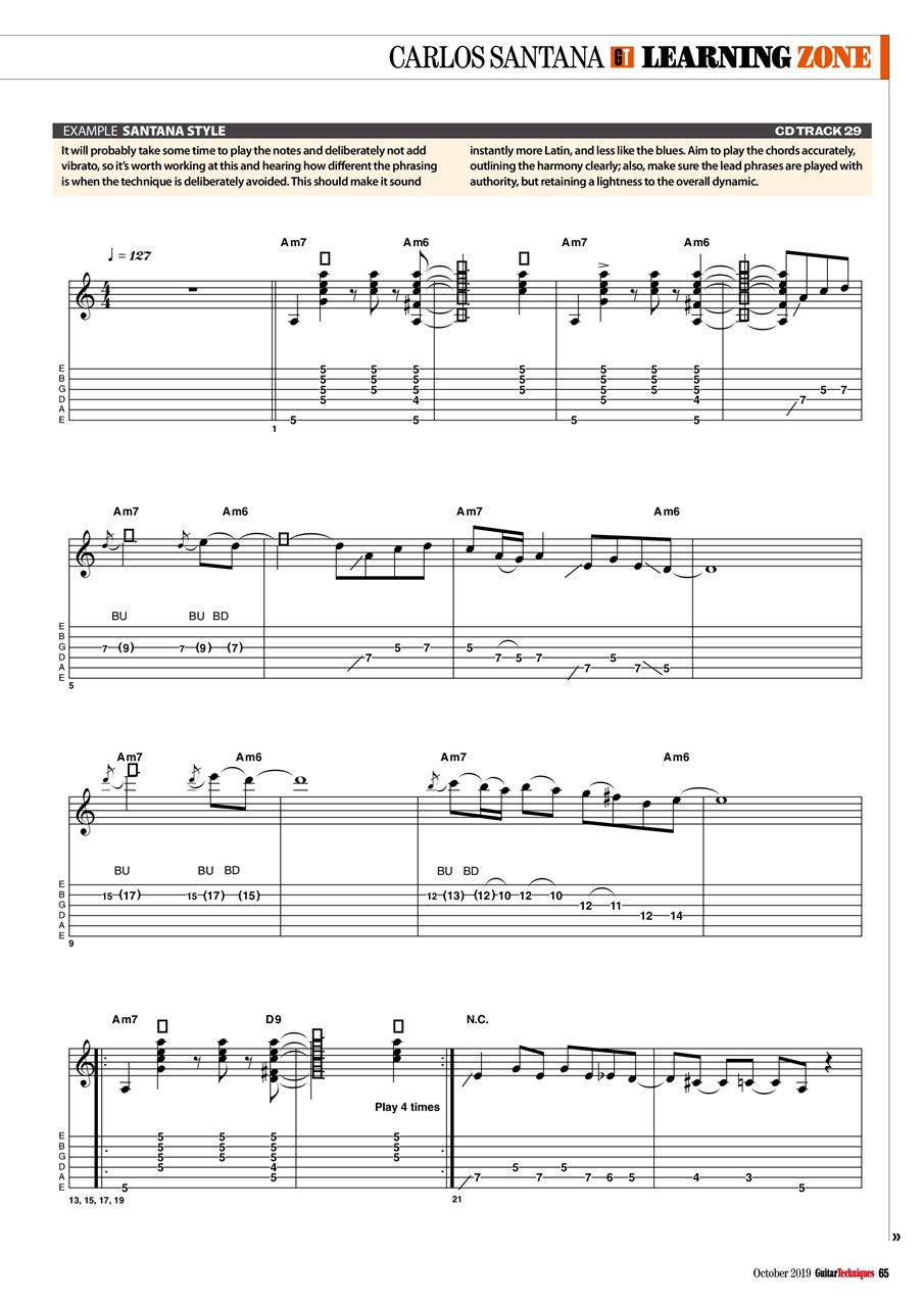 Guitar Techniques Preview Pages