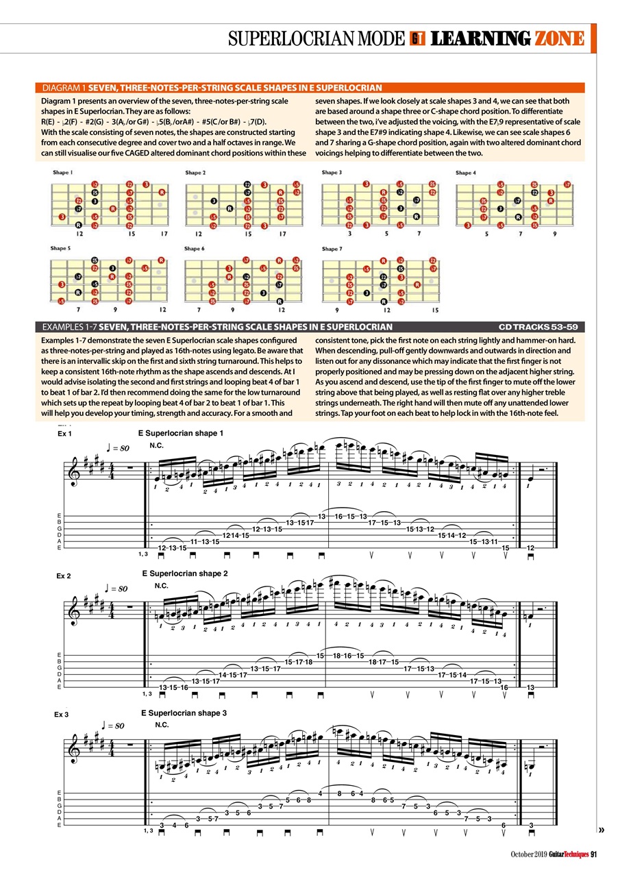 Guitar Techniques Preview Pages