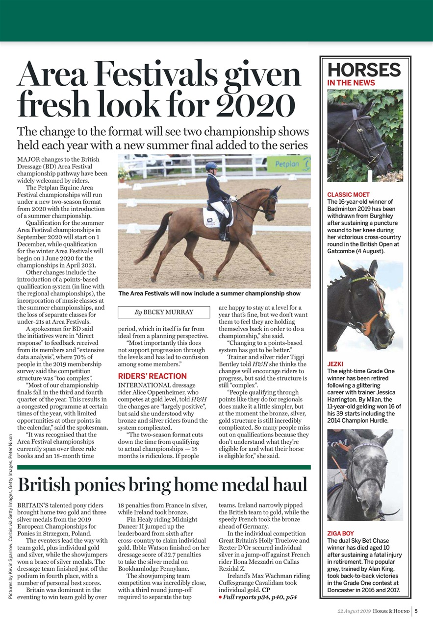 Horse & Hound Preview Pages