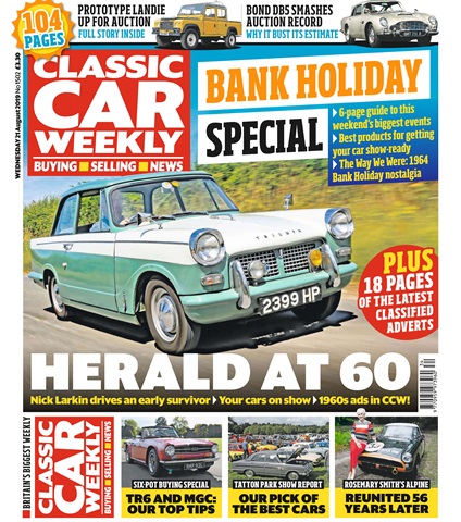 Classic Car Weekly issue 21st August 2019