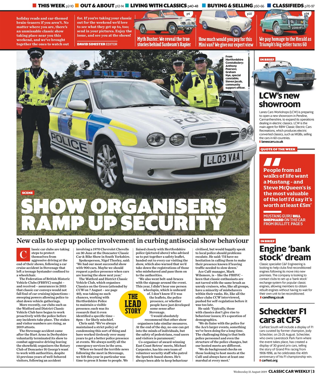 Classic Car Weekly Preview Pages