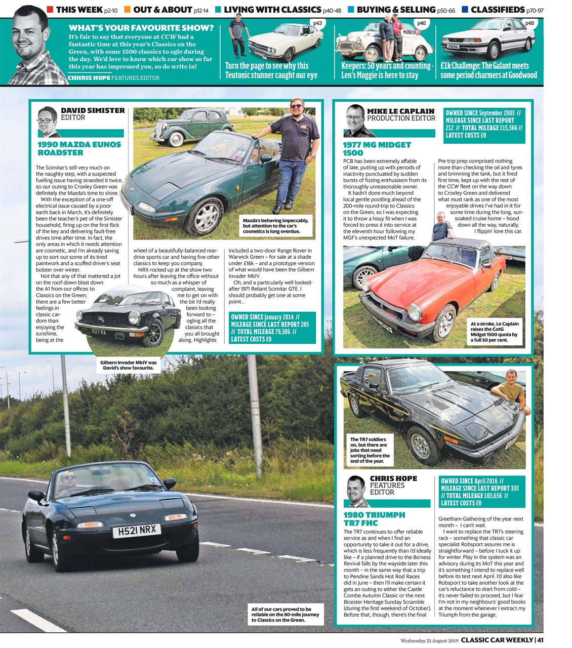 Classic Car Weekly Preview Pages