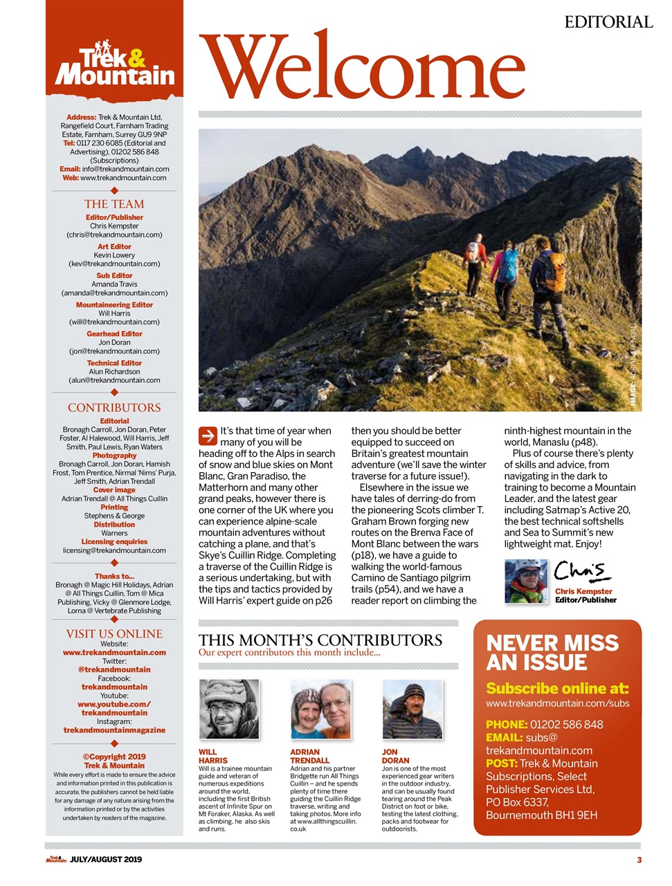 Trek & Mountain Magazine Preview Pages