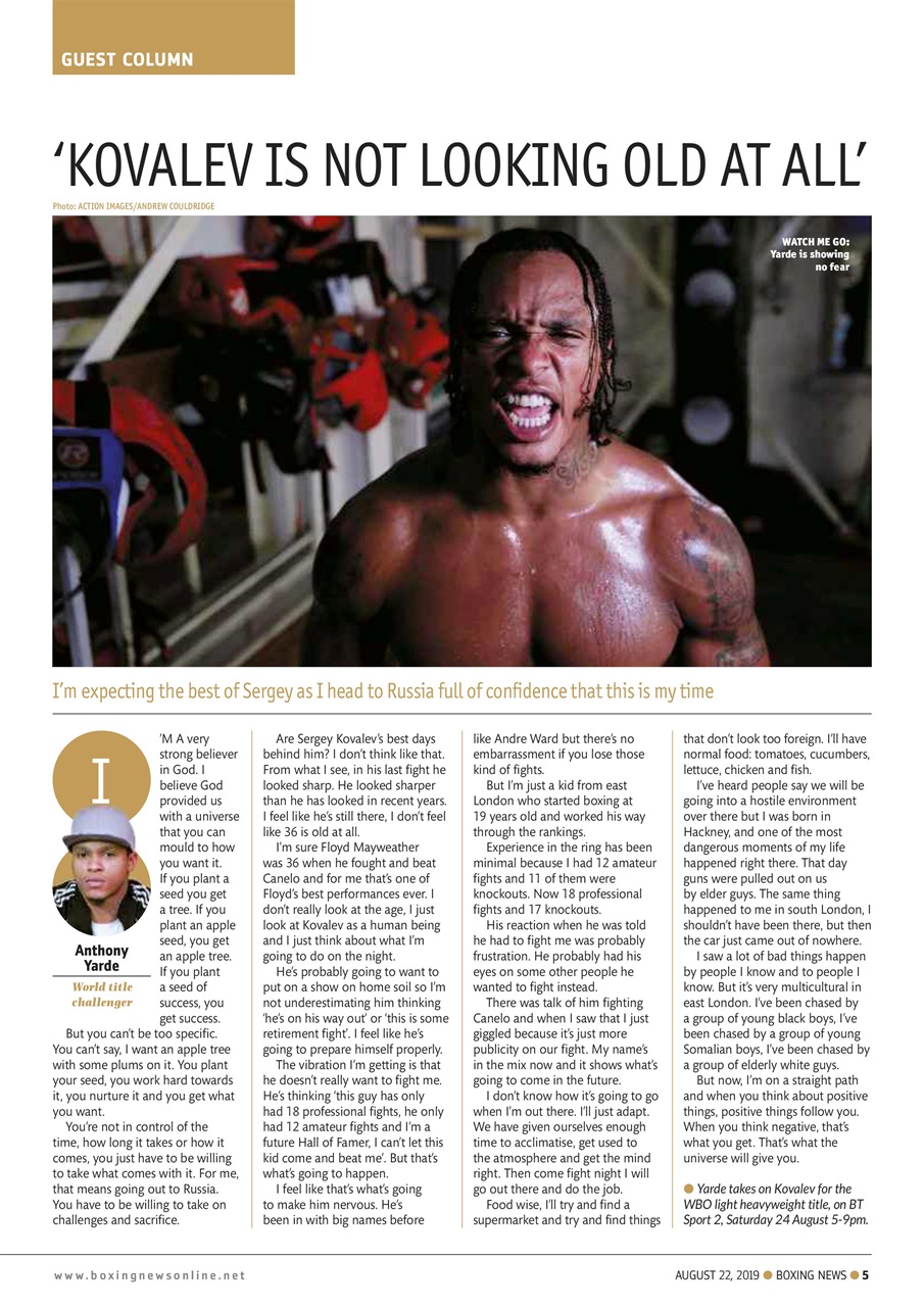 Boxing News Preview Pages