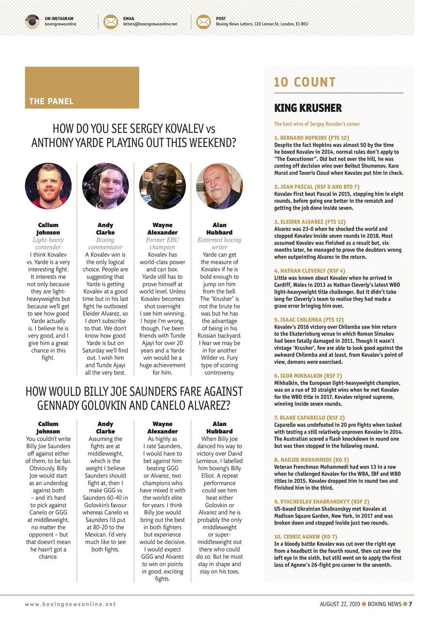 Boxing News Preview Pages