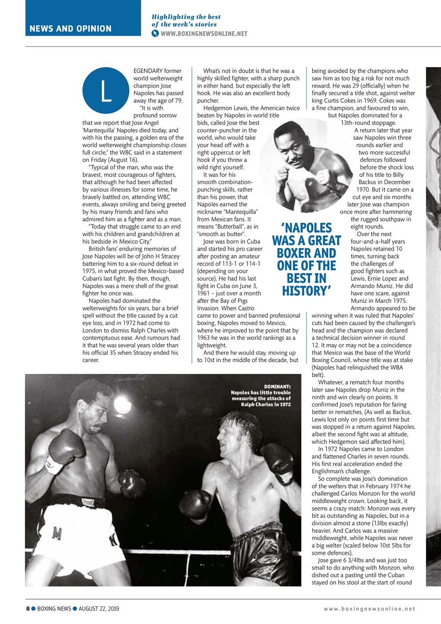 Boxing News Preview Pages