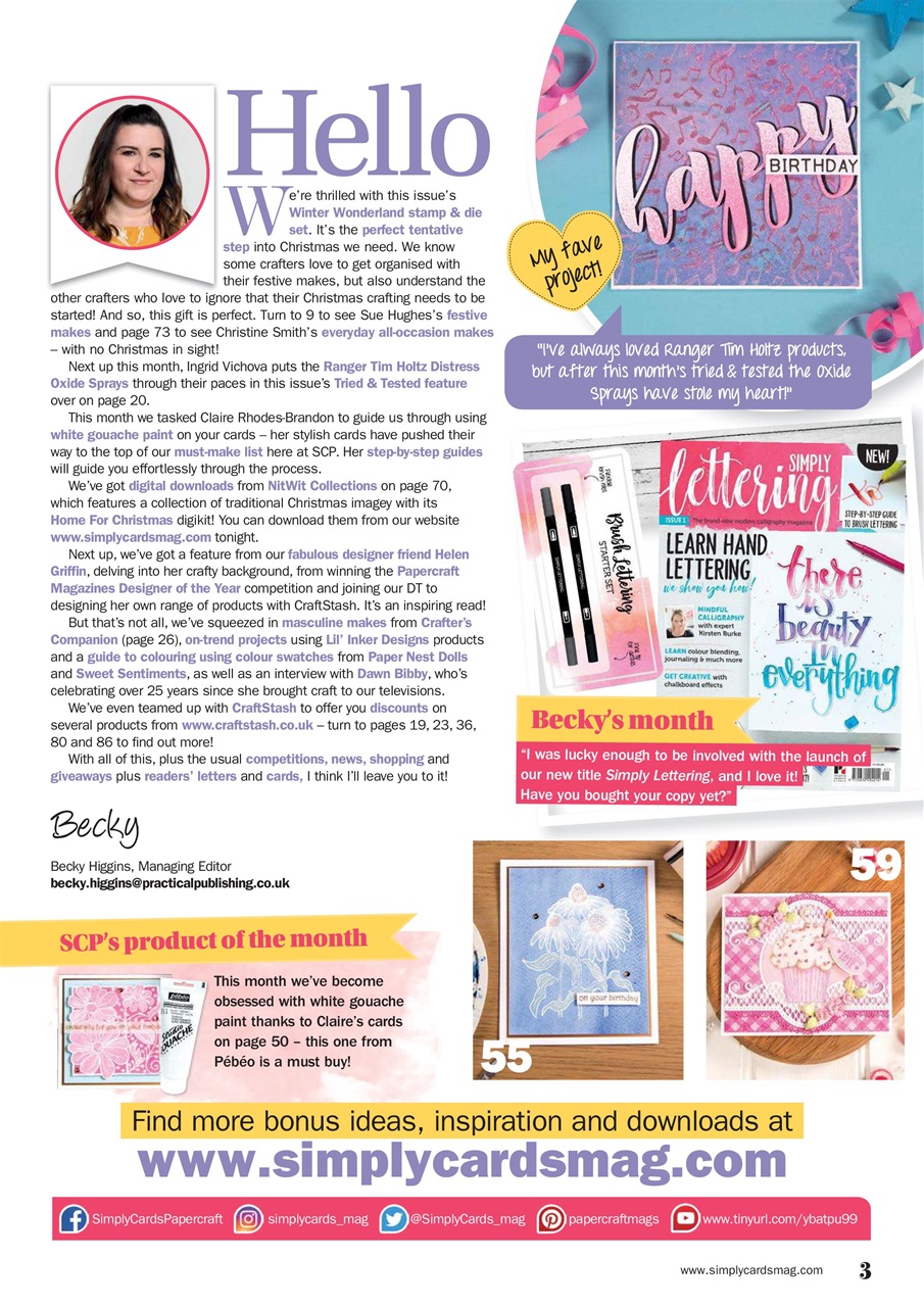 Simply Cards & Papercraft Preview Pages