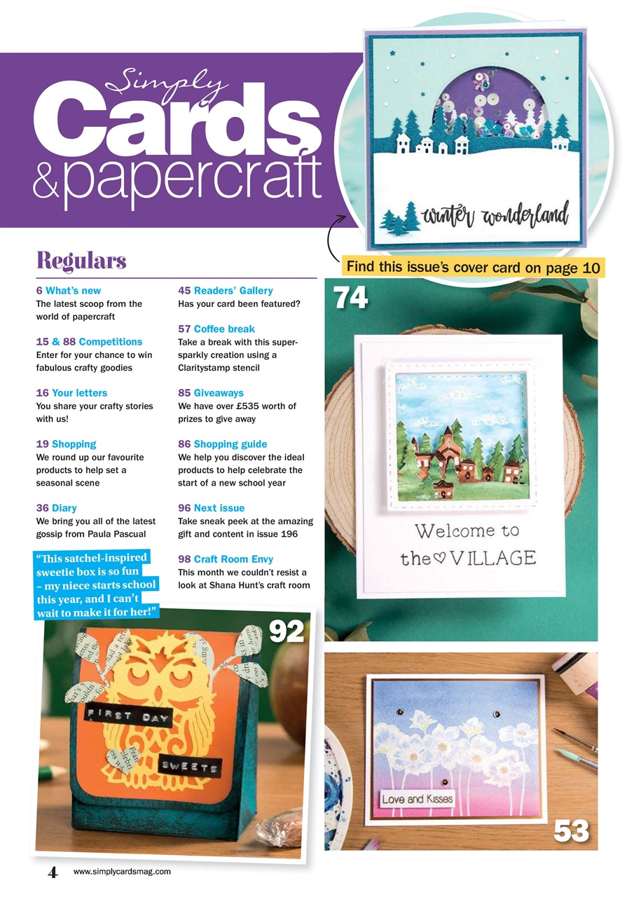 Simply Cards & Papercraft Preview Pages