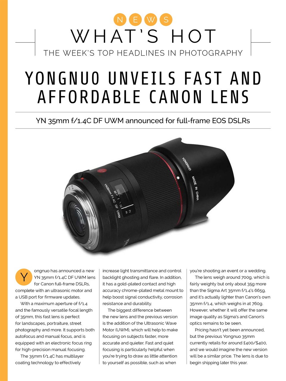 Photography Week Preview Pages