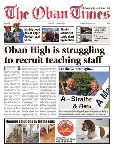 The Oban Times & Lochaber Times issue 22nd August 2019