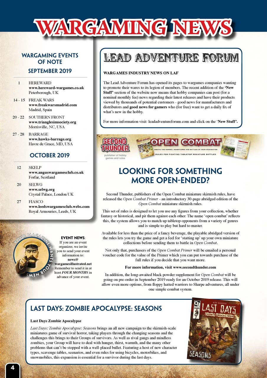 Wargames Illustrated Preview Pages