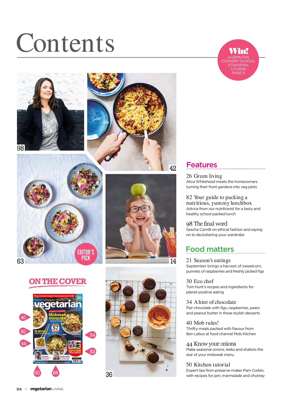 Vegetarian Living Preview Pages