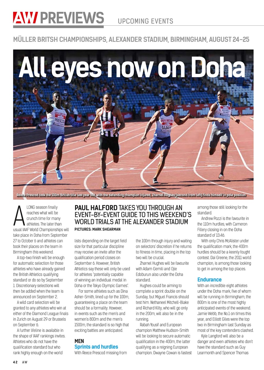 AW – Athletics Weekly Magazine Preview Pages