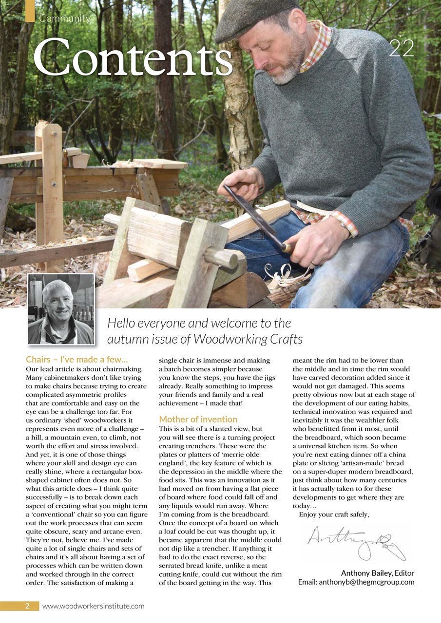Woodworking Crafts Magazine Preview Pages