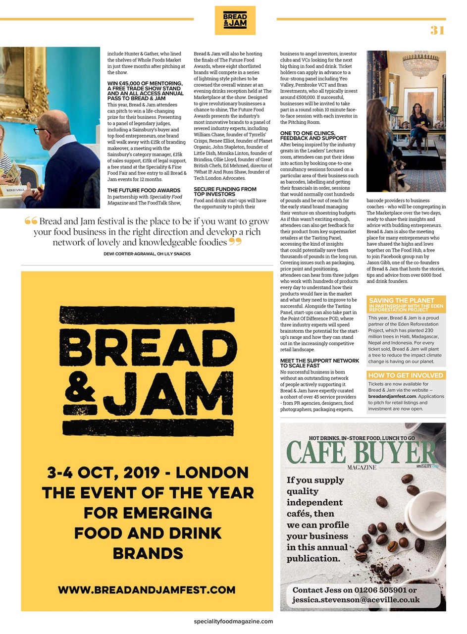 Speciality Food Preview Pages