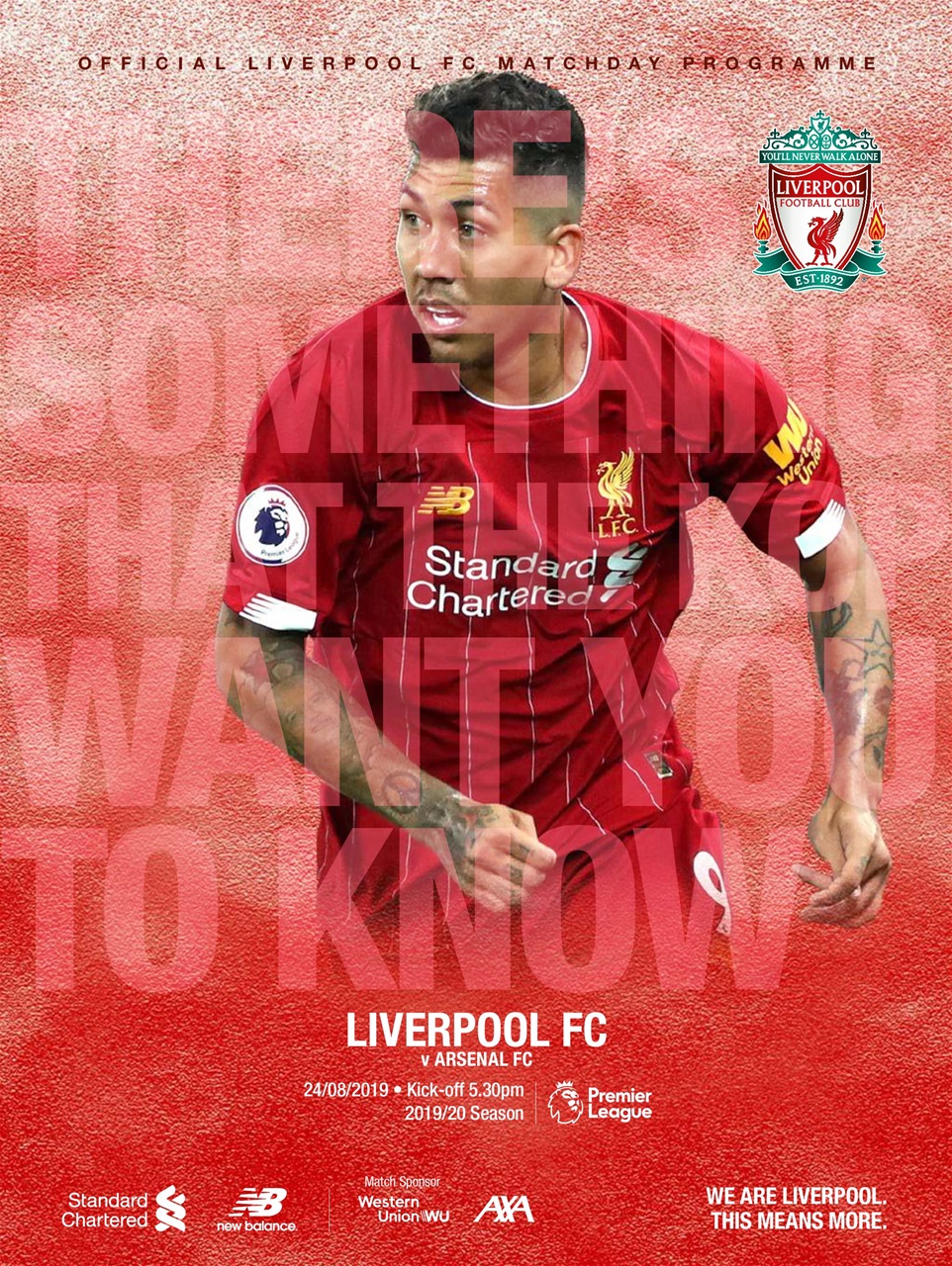 Liverpool FC Programmes Preview Pages