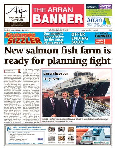 Arran Banner issue 24 August 2019