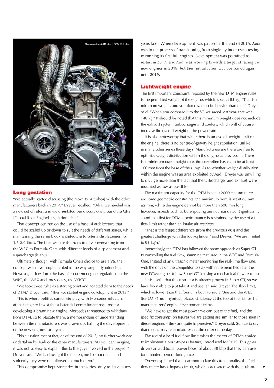 Race Engine Technology Preview Pages