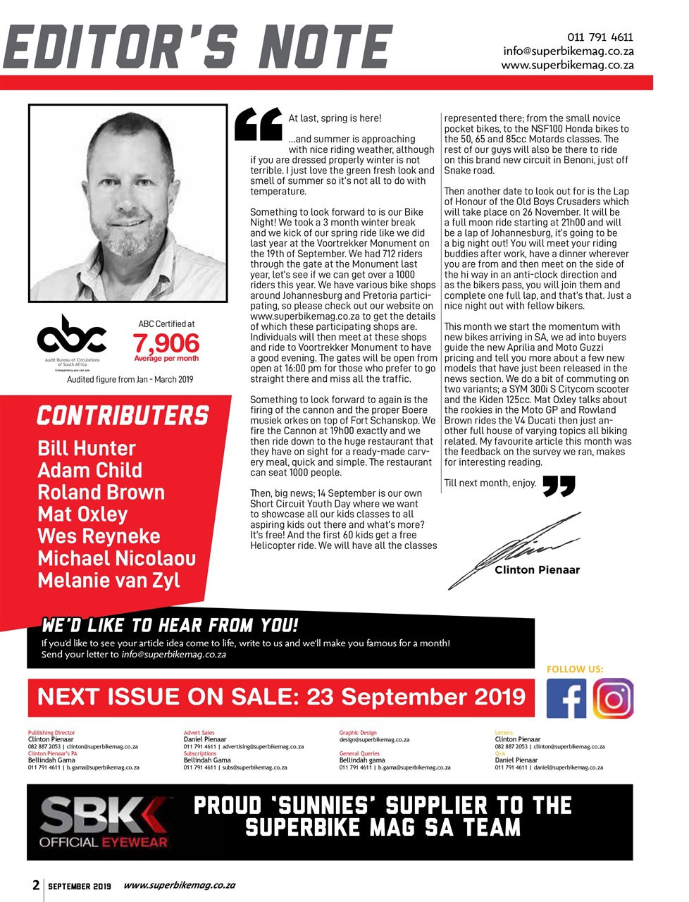 SuperBike South Africa Preview Pages