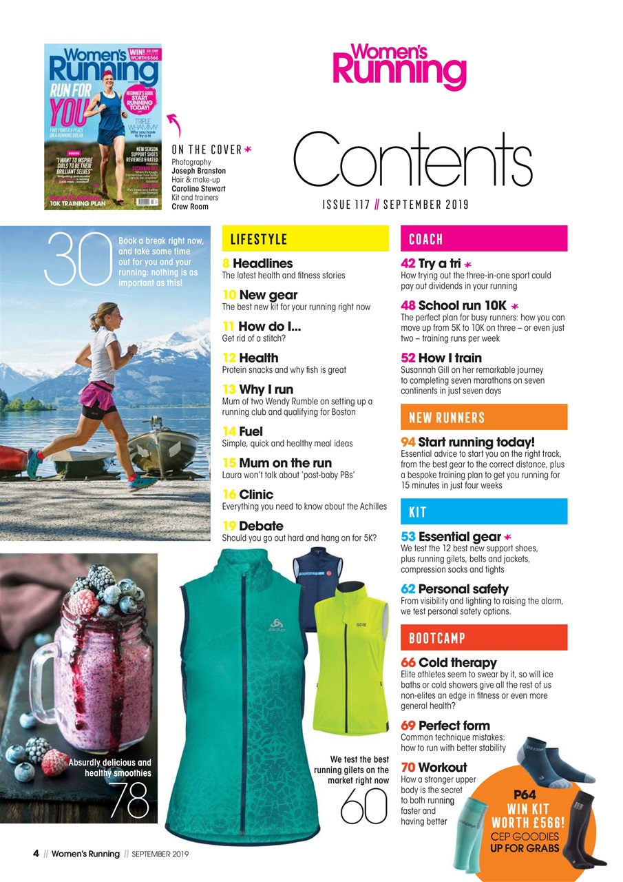 Women’s Running Preview Pages