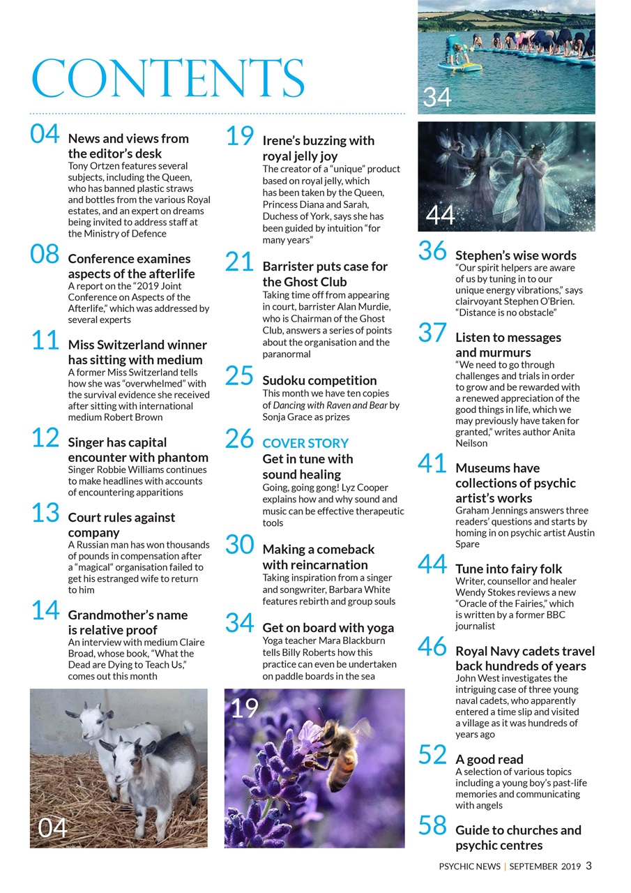 Psychic News Preview Pages