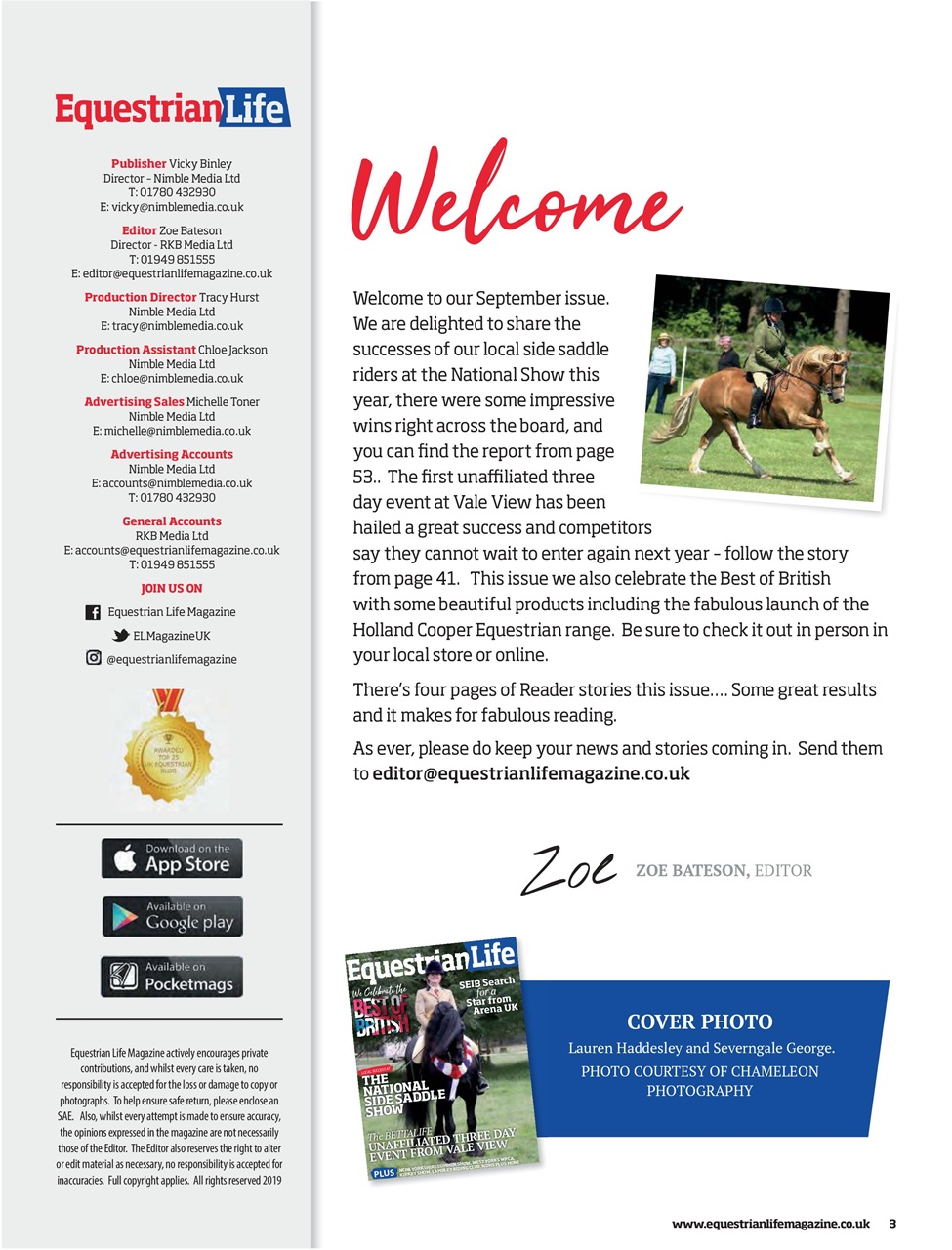 Equestrian Life Magazine Preview Pages